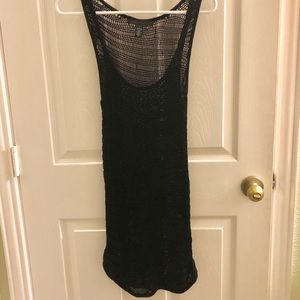 Kennth Cole Black Net Swim Cover Up